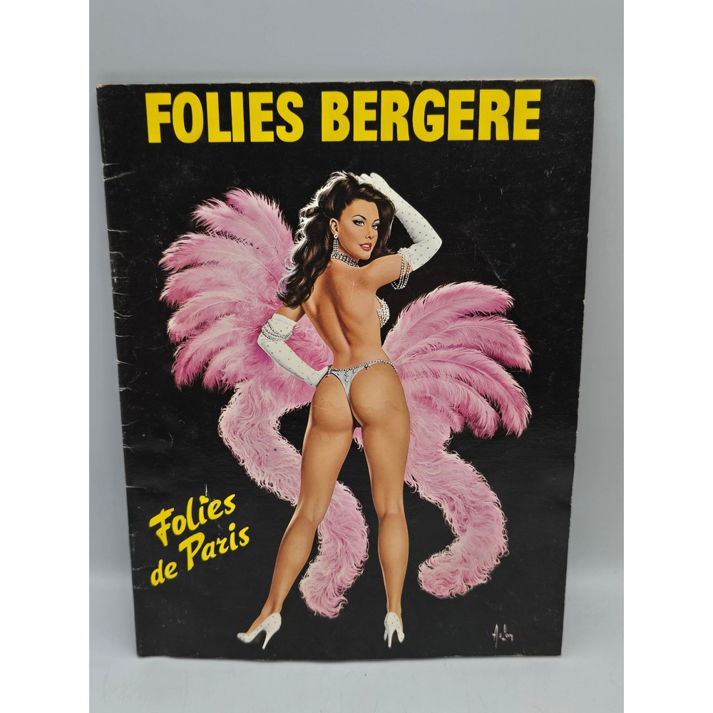 Folies Bergere Program Folies de Paris‎ 1985 Black Good Vintage Souvenir Revue